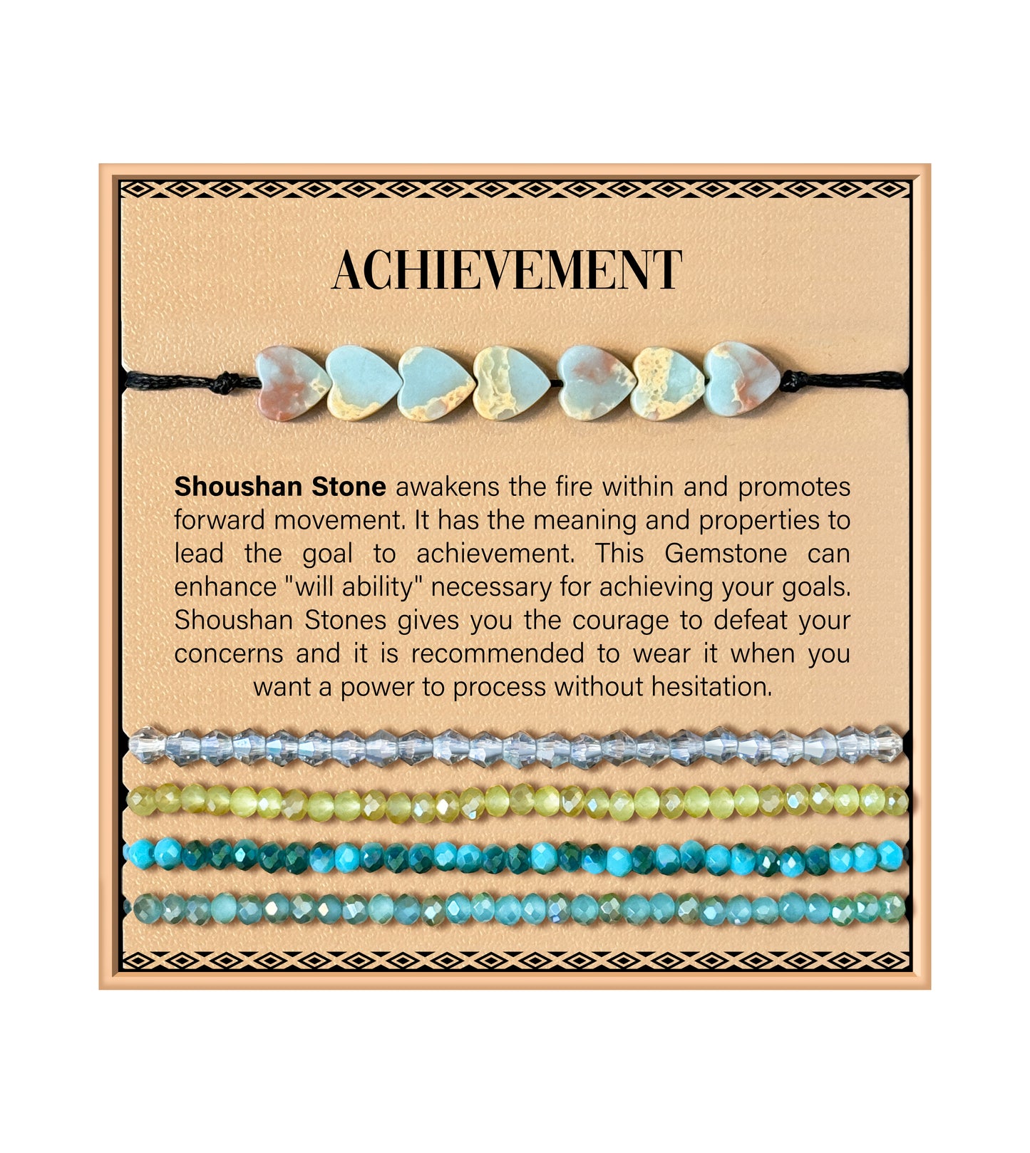 Heart Stone Bracelet - Shoushan Stone