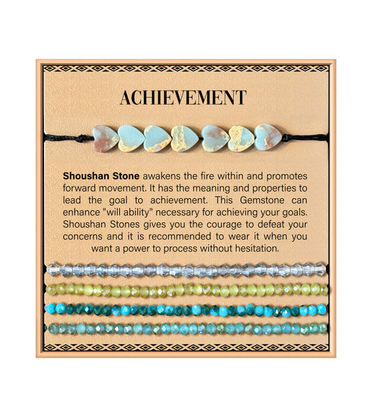 Bracelet en pierre de cœur - Pierre de Shoushan