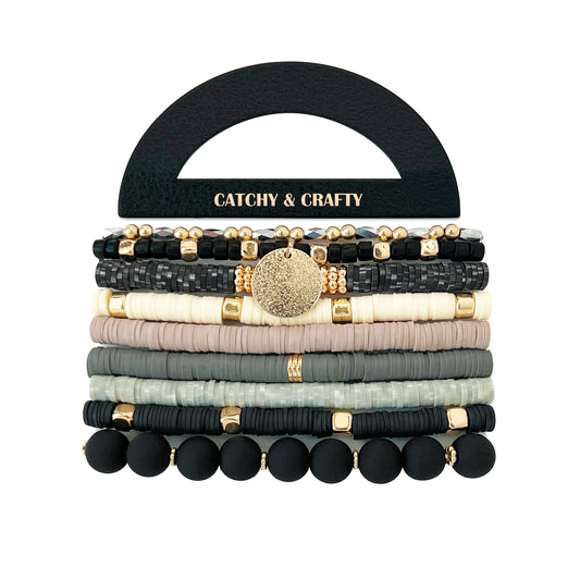 Bracelet Heishi - Noir Multi 02