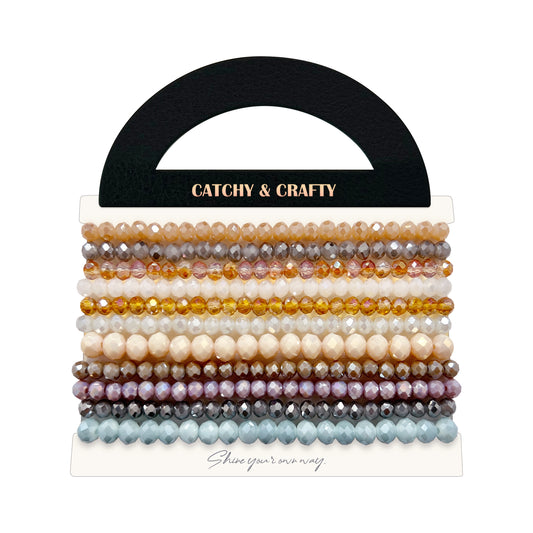 Bracelet en cristal - Marron chocolat