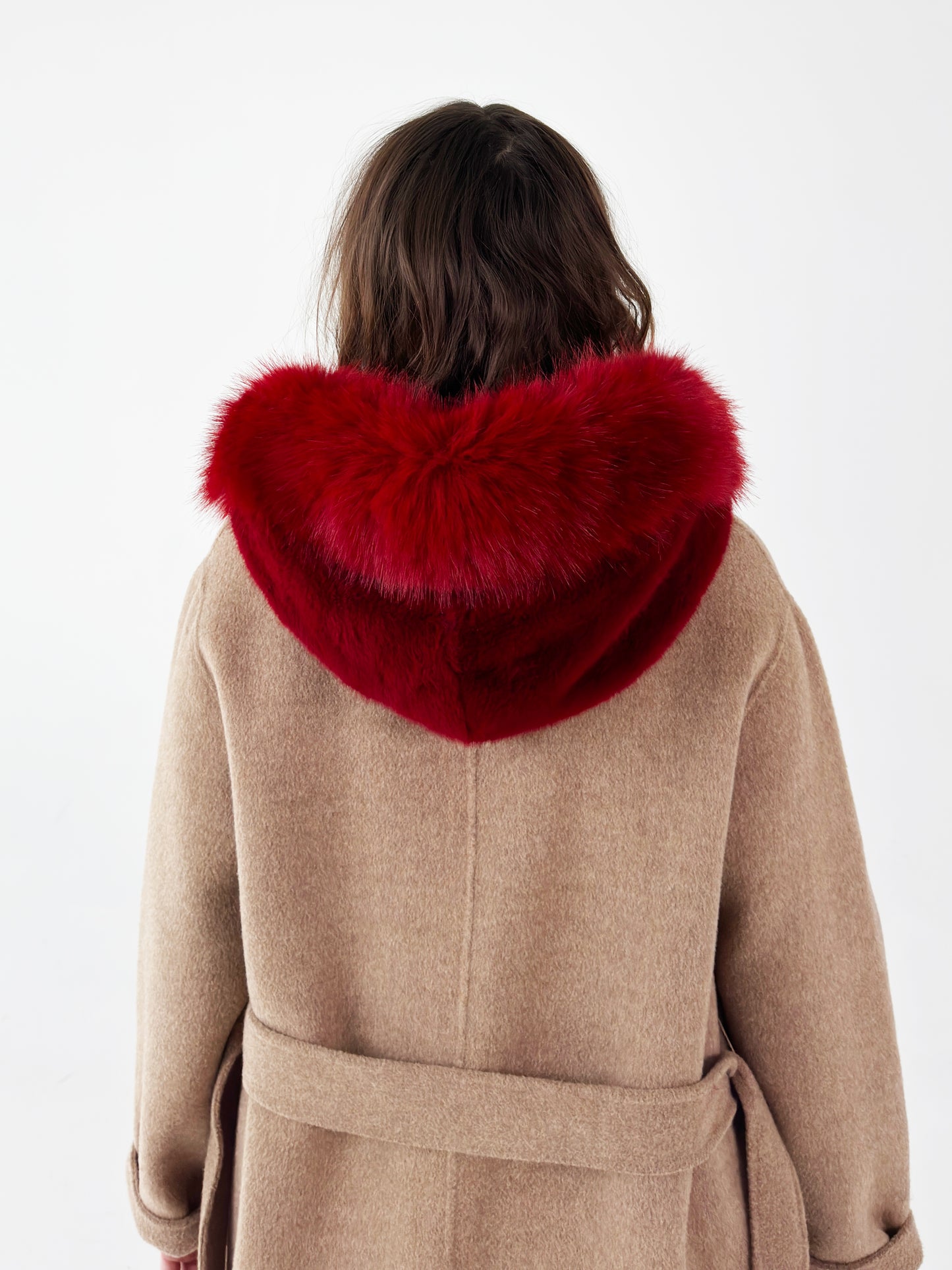 Bonnet d'hiver en fausse fourrure - Rouge Père Noël