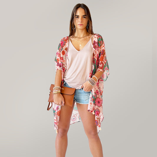 Kimono bohème - Multi Floral